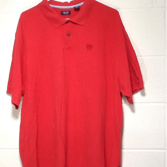Izod Red Polo Golf Shirt Sz XXL - Picture 2 of 6